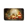 Halloween Shower Curtain Floor Mat Combination Four-Piece Set Bathroom Toilet Carpet Shower Room Foot Mat