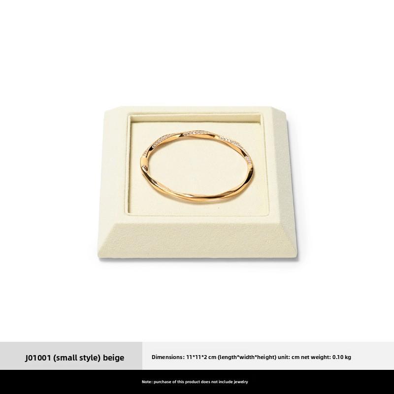 

Jewelry Display Tray, Ring Necklace Bangle Showcase Props, Wenwan Bracelet Gemstone Storage Plate