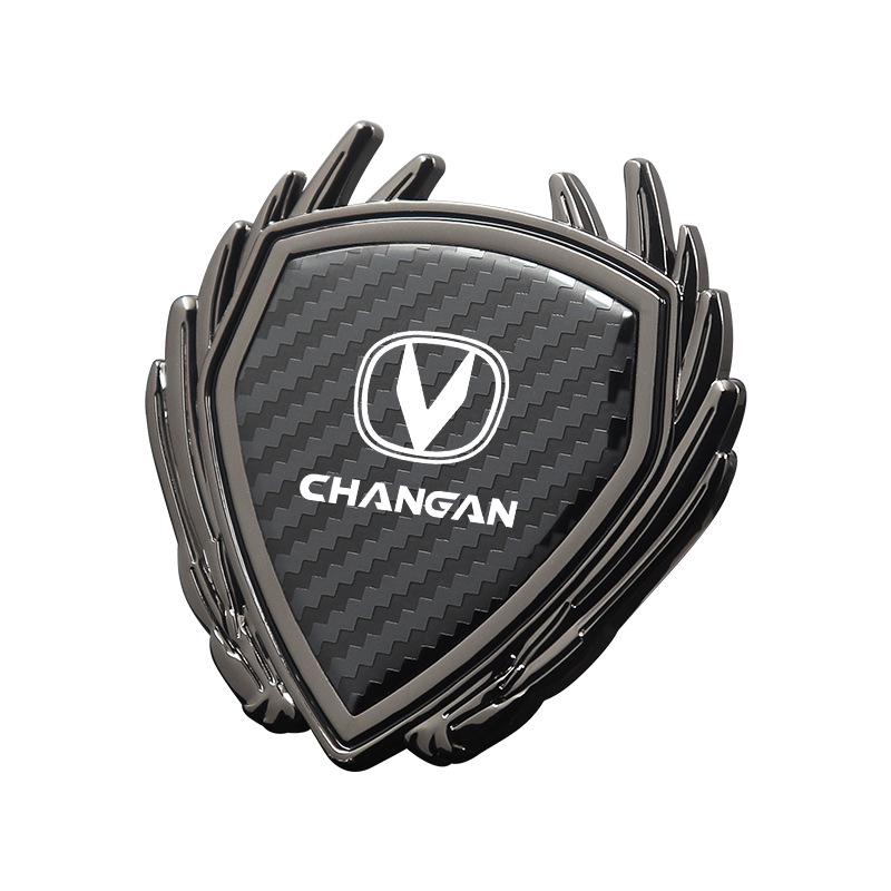 Metal Badge Side Window Logo Sticker for Changan CS75, Eado, CS55, and CS35 Plus Cars