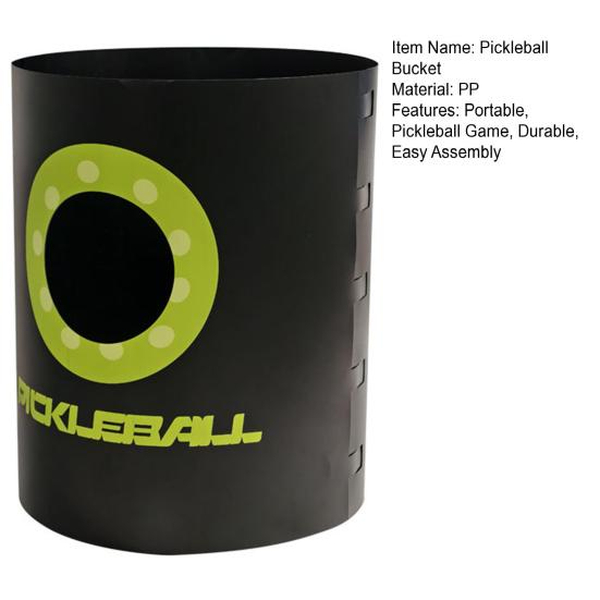 Foldable Outdoor Pickleball Game Portable Team-Based Plastic Pickleball Bucket for Back Yard Beach Park Play