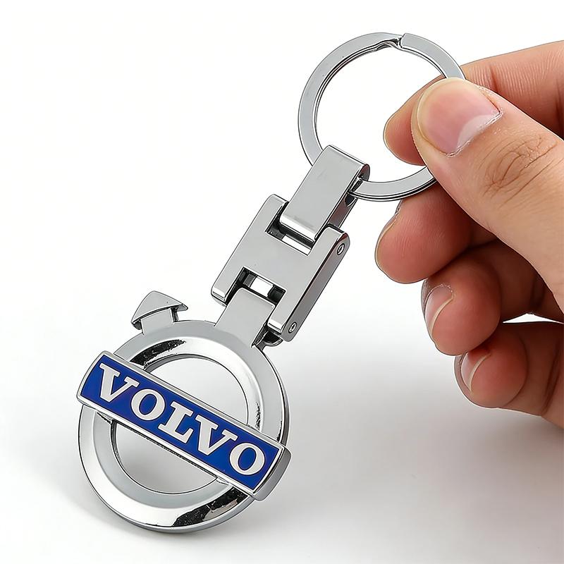Volvo Auto Schlüsselanhänger 3D Metall Logo Schlüsselring Robuster Schlüsselhalter für Volvo Xc60 Xc90 V40 V60 S60 V50 V90 S80 C40 XC40 V70 XC70 T6