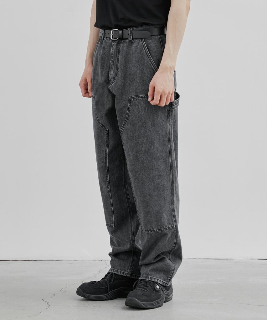 Beulaendideu Carpenter Denim Pants [Washed Black]
