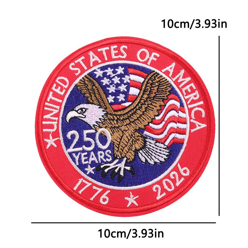 United States 250 Anniversary Embroidery Patch Iron On Patches On Clothes American/USA Applique Decorate Sewing Badges