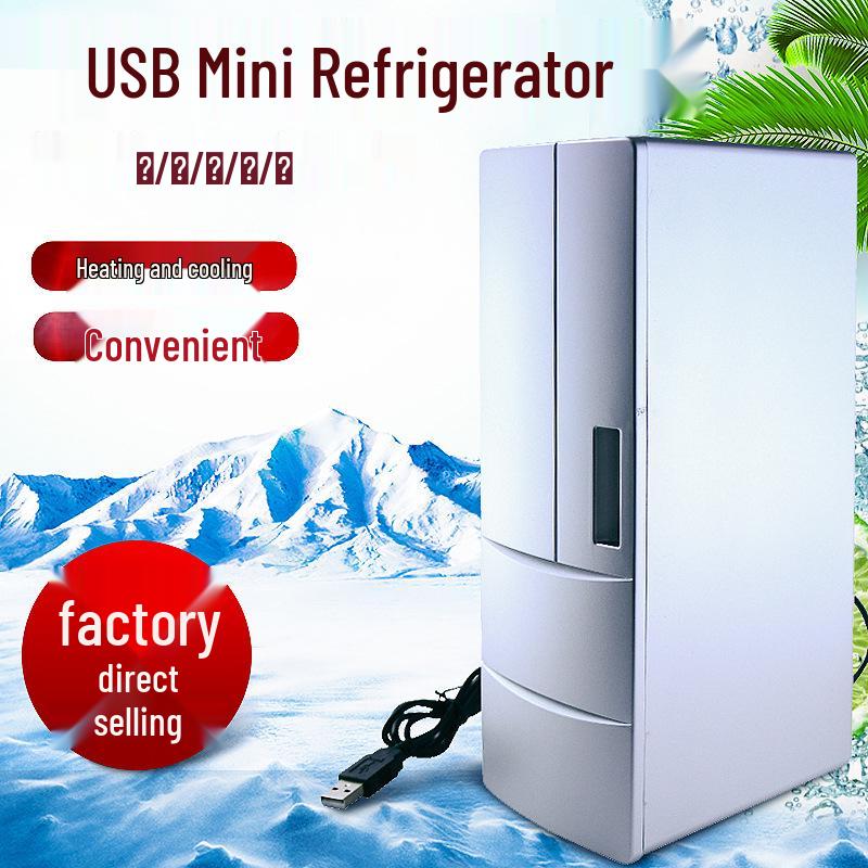 Compact Dual-Use USB Mini Fridge for Cosmetics: Refrigeration & Heat Preservation