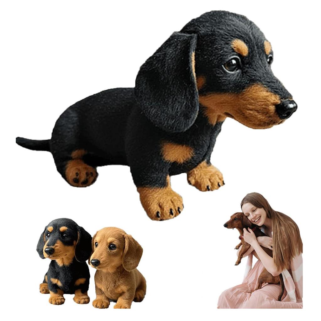 Dachshund Stuffed Plush Toy Skin-Friendly Plush Pillow for Emotional Support Figure Doll for Children Kids Boys Girls Room Decor