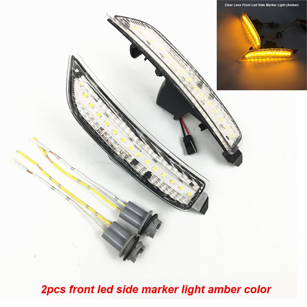 For Mazda Miata MX5 2016 2017 2018 2019 2020 2021 LED Side Marker Light Fender Bumper Lamp Front Amber Red Rear