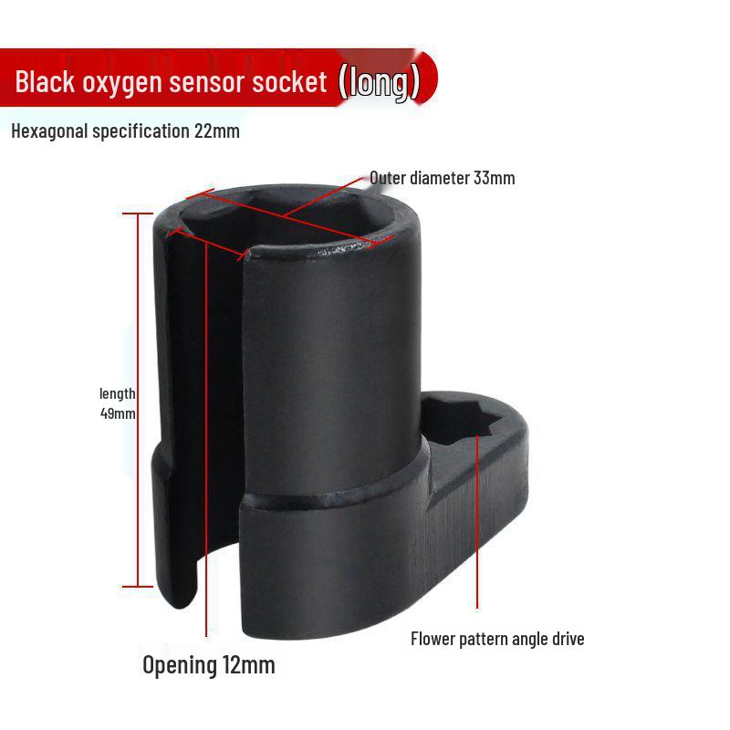 Sauerstoffsensor-Ausbauwerkzeugsatz mit großer Öffnung 22 mm für Kleinwagen