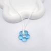 Glass Flower Pendant Necklace Choker Fashion Collar Neck Chain Party Jewelry