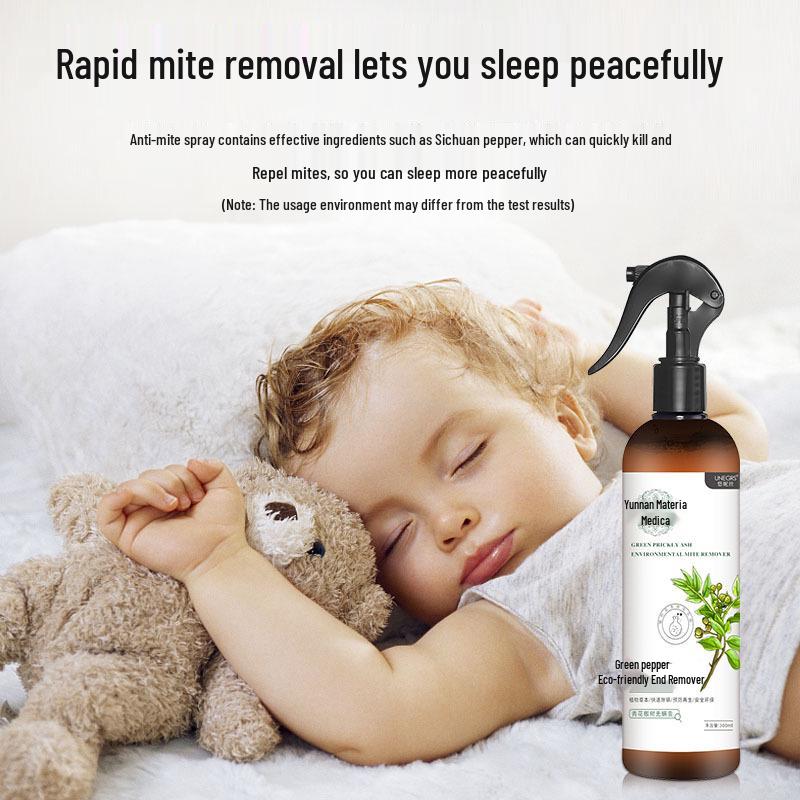 Yunis Herbal Mite Removal Spray - Eco-Friendly, No-Wash Solution for Bed Sheets & Sofas