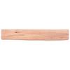 VidaXL Wall Shelf Light Brown 60x10x4 Cm Solid Treated Oak Wood 363639