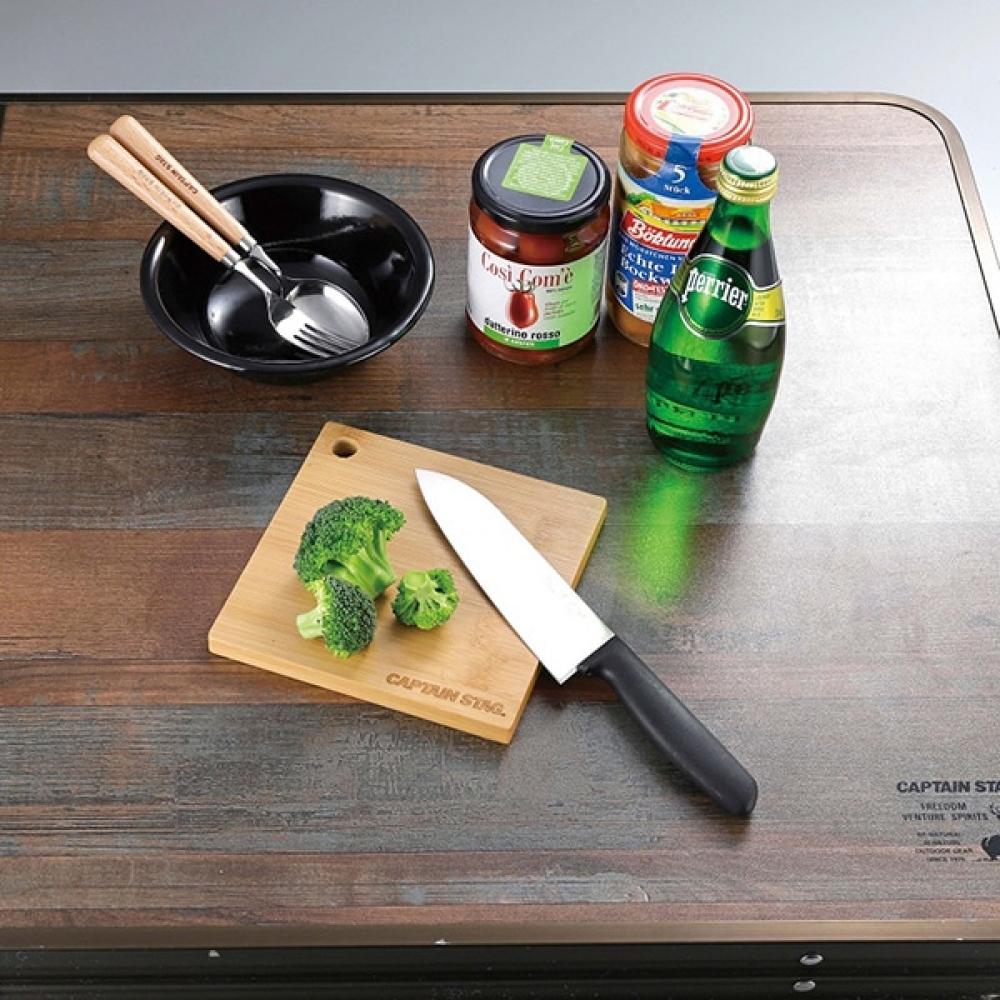 Captain Stag Skillet Bamboo Plate Square Ug 3097