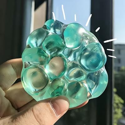 Squishy Gemstone Ball Squeeze Toy Funny Plasticity Transparency Ball Fidgets Toys Relaxation Anxiety Relief Toys for Kids Gifts