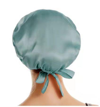 Jili Silk Women s 100% Silk Sleep Hat Bonnet Head Cover 19 Momme Pure Mulberry Silk чёрный