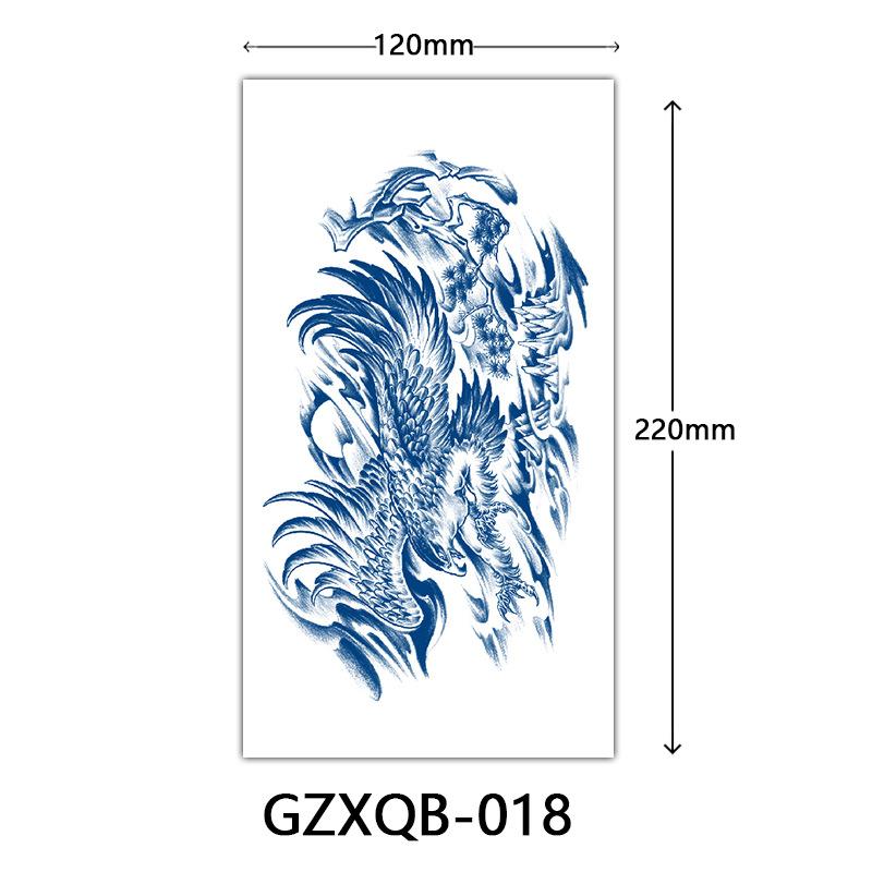Herbal Half Arm Tattoo Stickers, Big Arm Juice Semi-Permanent Tattoo Stickers, Sweatproof Tattoo