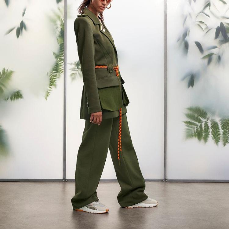 Adidas Originals X Ivy Park Kolaborace SS23 Jednobarevné Kalhoty Rovného Střihu Casual Sportovní Kalhoty Unisex Kalhoty Vojenská Zeleň IB2346