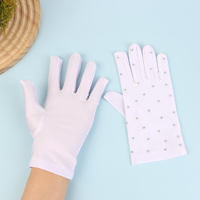 1 par skinnende kunstløphansker votter vaskbare hansker hurtigtørkende voksen skøyteoppvisning