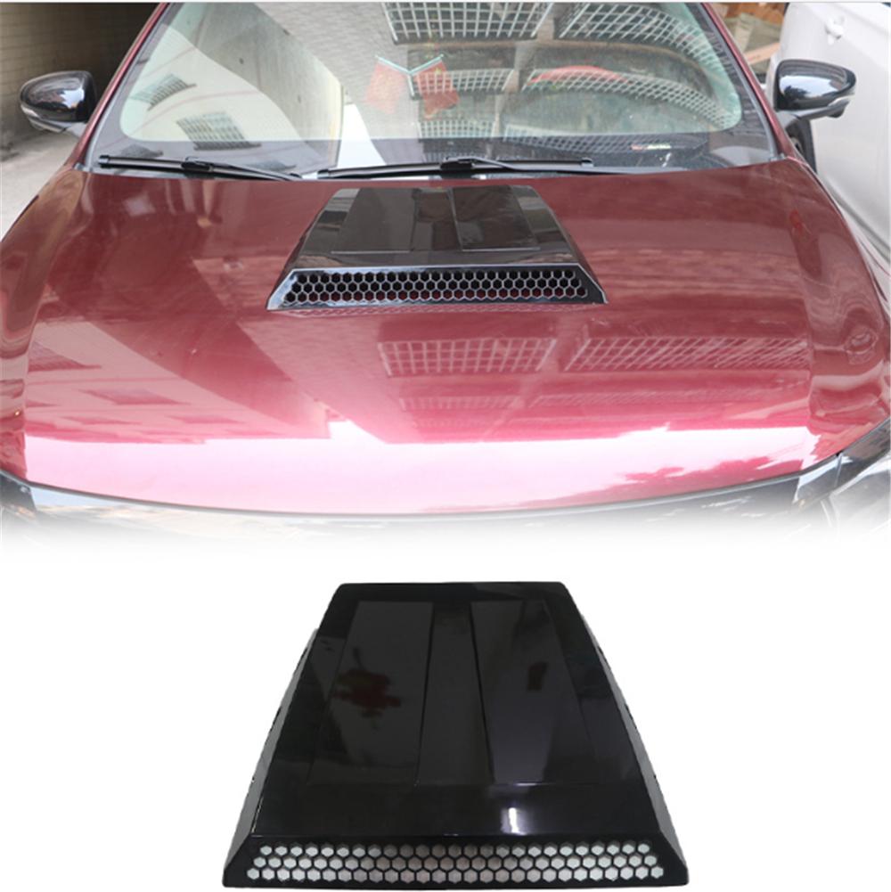 Universal Car Hood Bonnet Air Flow Vent Cover Air Intake Grille Inlet Trim Black