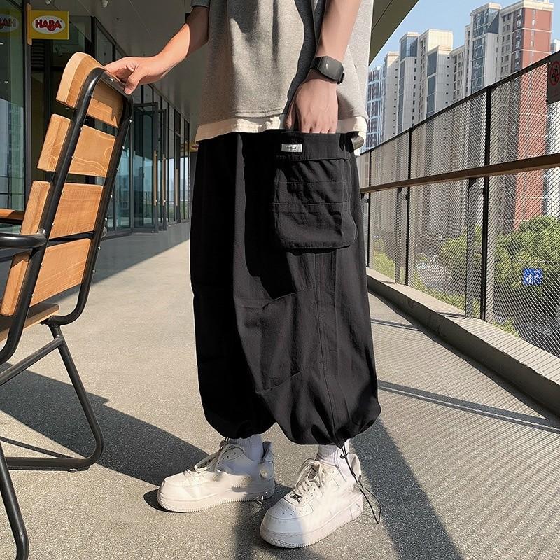 Men Cargo Pants With Multiple Pockets For Casual Summer Wear