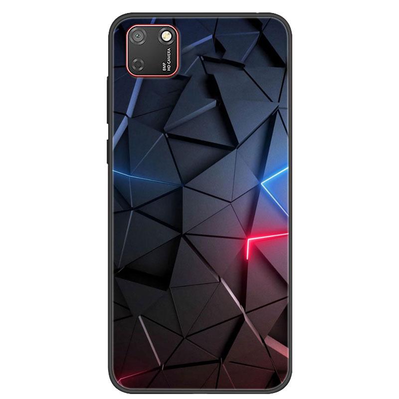 For Huawei Y5P Case Black Bumper Silicone TPU Soft Phone Cover For Huawei Y5P 2020 DRA-LX9 Y5 P Case Cartoon Fundas Y 5P