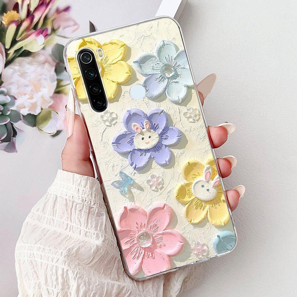 6,3" Silikonowe Etui Dla Xiaomi Redmi Note 8 Miękkie TPU Z Uroczy Wzorem Pokrowiec Etui Dla Redmi Note 8 Note8 Ochronna Obudowa Zderzak