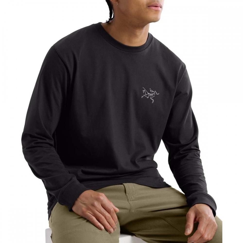 Arc Teryx Men S Long Sleeve T ShirT Black Crag coTTon X000009536