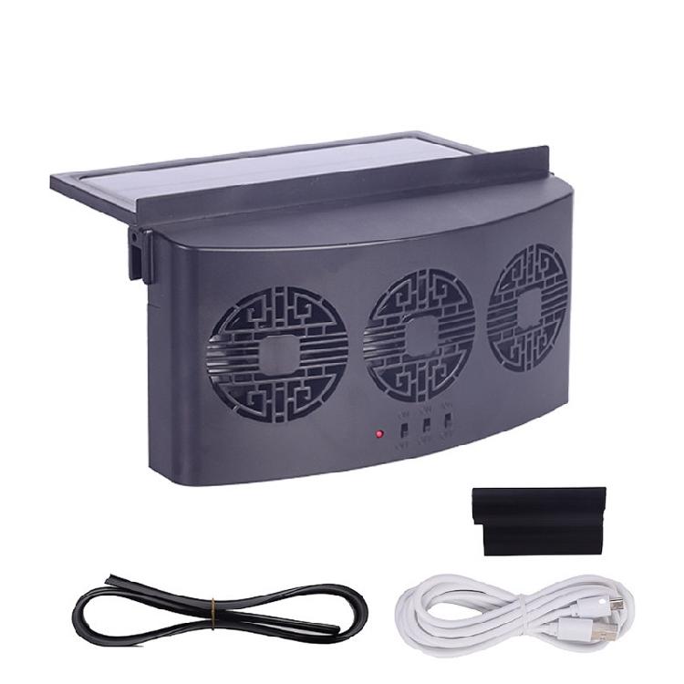 

Car Window Solar Ventilator USB Charging Solar Powered Fan Universal Car Cooler
