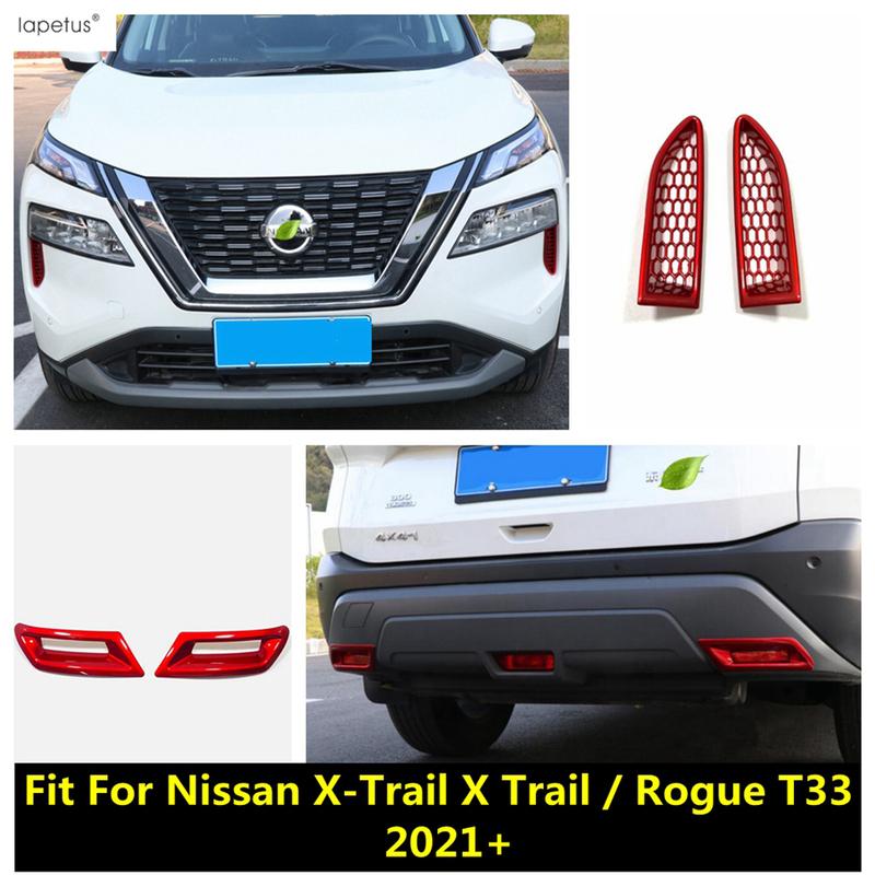 Červený Predný Zadný Nárazník Hmlové Svetlo Rám Obočia Kryt Lišta Príslušenstvo Pre Nissan X-Trail X Trail / Rogue T33 - 2025