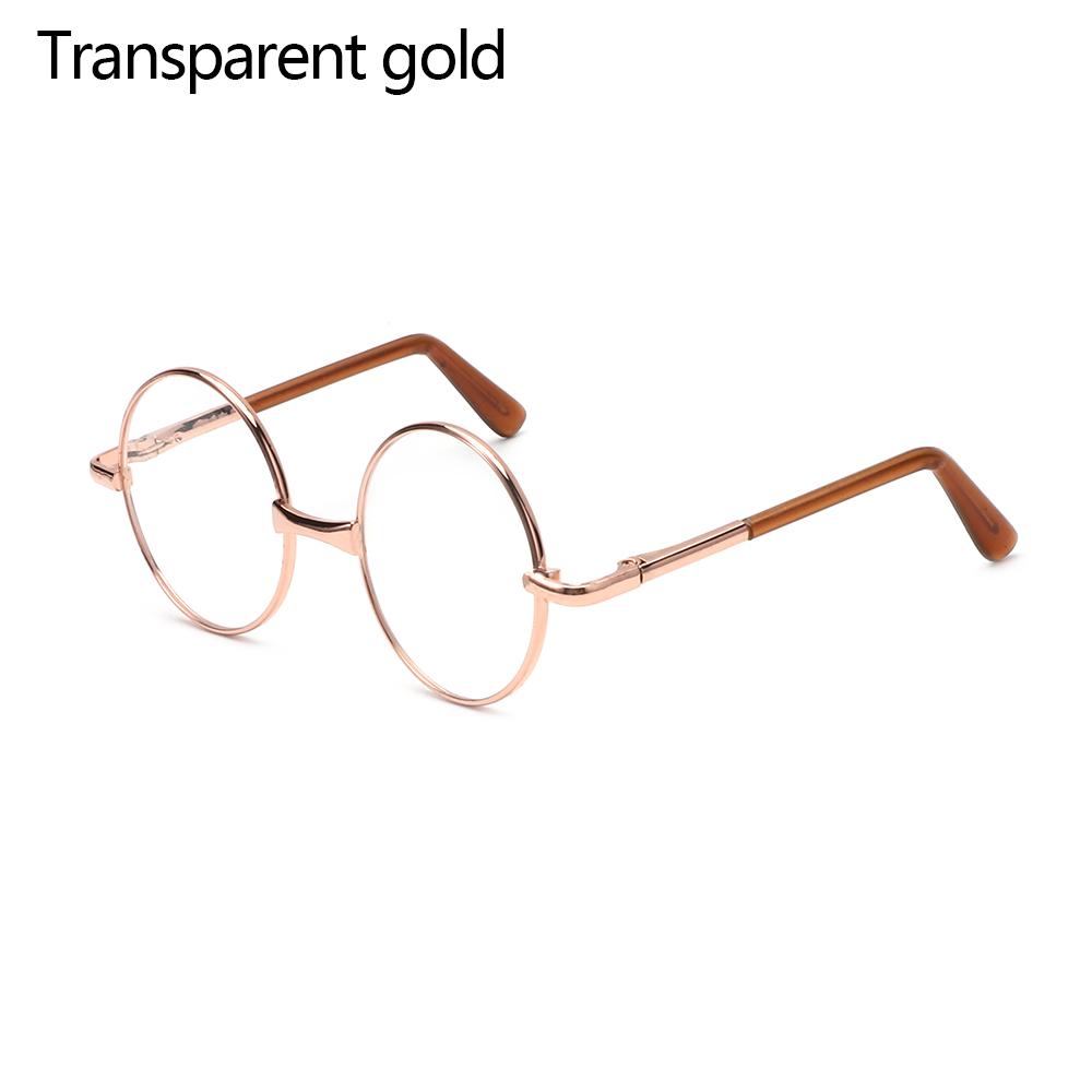 Dolls Clear Lens Round Frame Miniature Eyewear Eye Glasses Girl Toy Photo Props Toy Parts Dress Up Accessories Doll Accessories