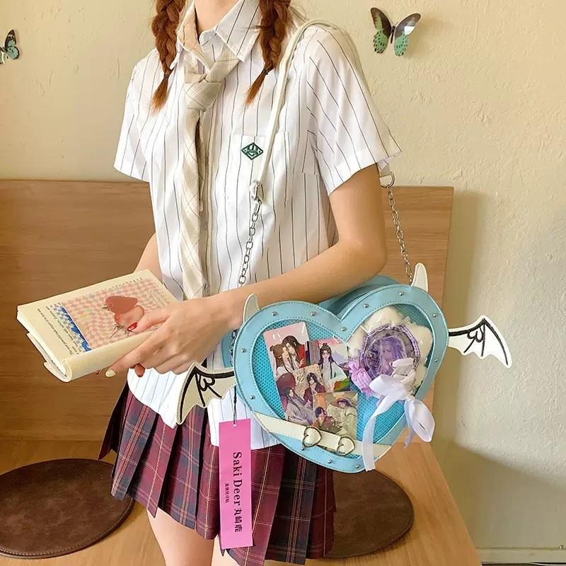 Y2k Herzförmige Mini-Umhängetasche Für Mädchen Und Frauen Aus PU-Material Für Den Täglichen Gebrauch
