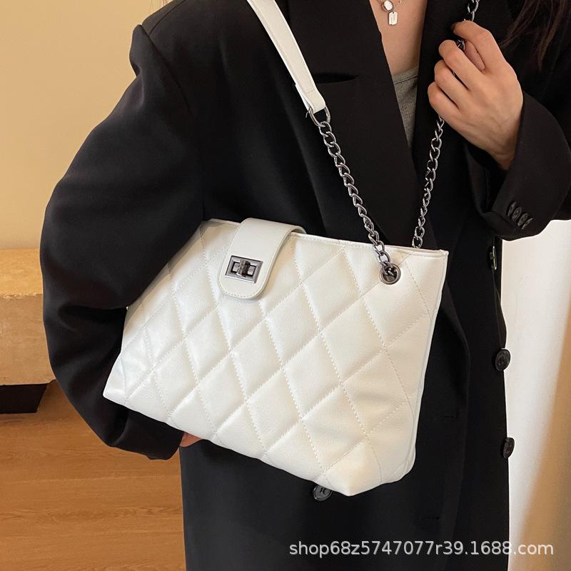 Commuting To Work and Commuting Large-capacity Linger Tote Bag Women's 2025 Spring and Summer New Simple Fashion Small Fragrance Shoulder Bag