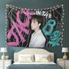 Vibrant Pop Culture Tapestry  Celebrate Iconic Musician with Bold Graffiti Art  Perfect for Bedroom Living Room Decor