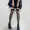 Black White Ruffle Long Socks Women Girls Sweet Ultra-thin Stockings JK Lolita Lace Leggings Over The Knee Bowknot Hosiery