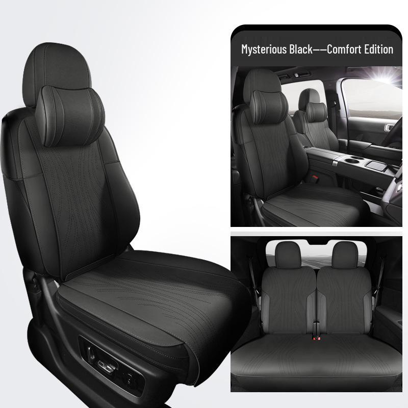 Universal Suede Car Seat Cushion: Ideal for L6-L9, Four Seasons, Semi-Enclosed Design
