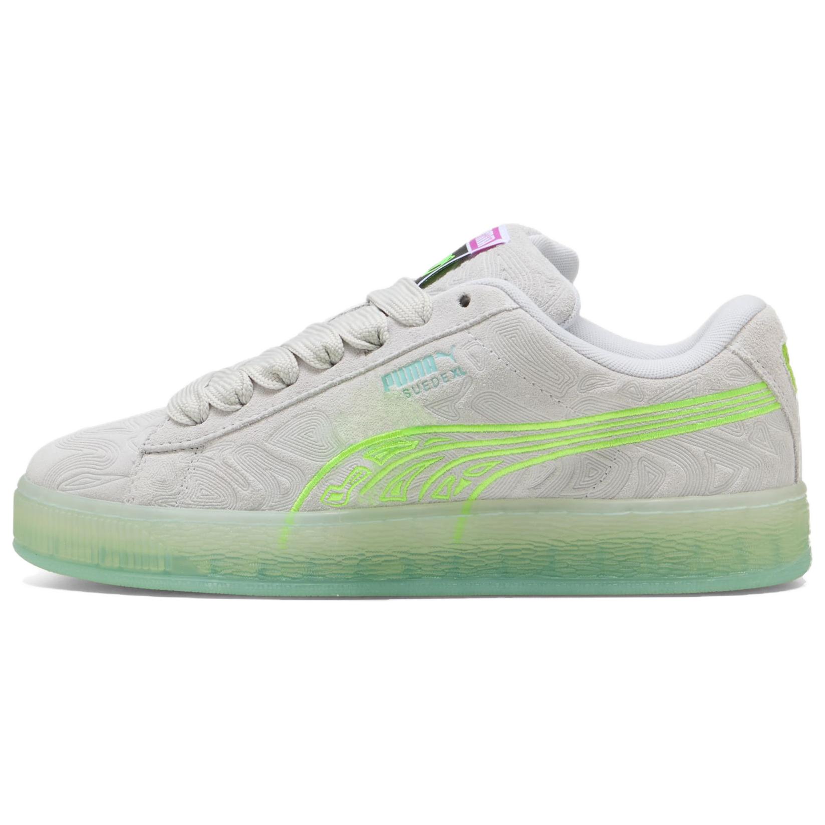 Puma Suede XL Unisex Silver Mist Peaceful Blue 402245-01 EU 37