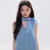 Transparent Cotton Linen Scarves Solid Color Square Handkerchief Pure Color Silk Scarf  Female