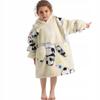 Blanket Sweatshirt Oversize Children's Blanket Sweatshirt 2In1 Panda Koala Long Pajamas Blanket