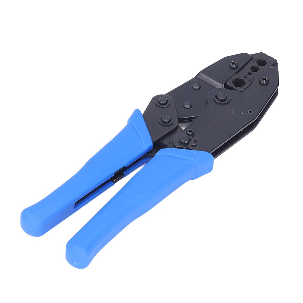 Crimping Pliers Ratchet 5 Hole Hex Coaxial Cable Terminal Cold Compression Crimp Tool