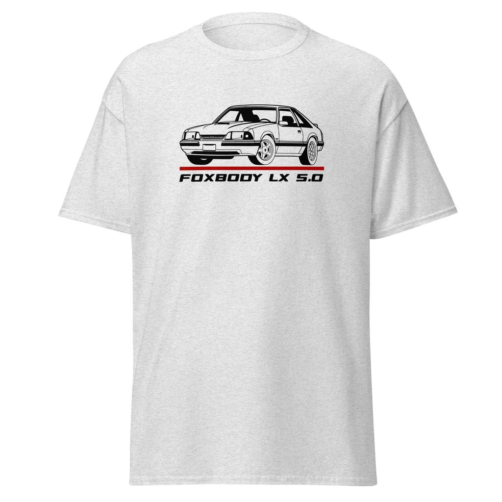 Premium T-Shirt For Ford Mustang Foxbody LX 5.0 Car Fans Birthday Gift Tee
