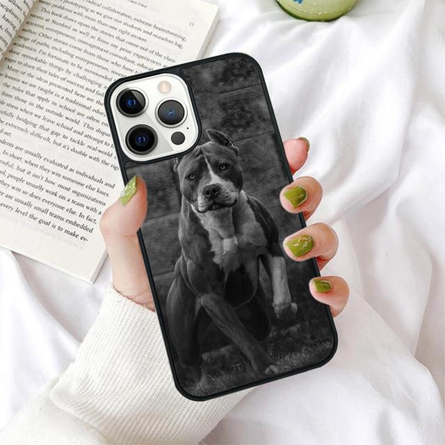 Autumu Pit Bull Lovely Pet Dog Pitbull Phone Case For iPhone 17 Air 16 16e 15 13 14 11 12 Pro Max Max Plus 14 Back Cover