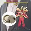 Instant Fridge Magnet Converter Pin - Strong Magnetic Brooch with Metal Buckle Fixation