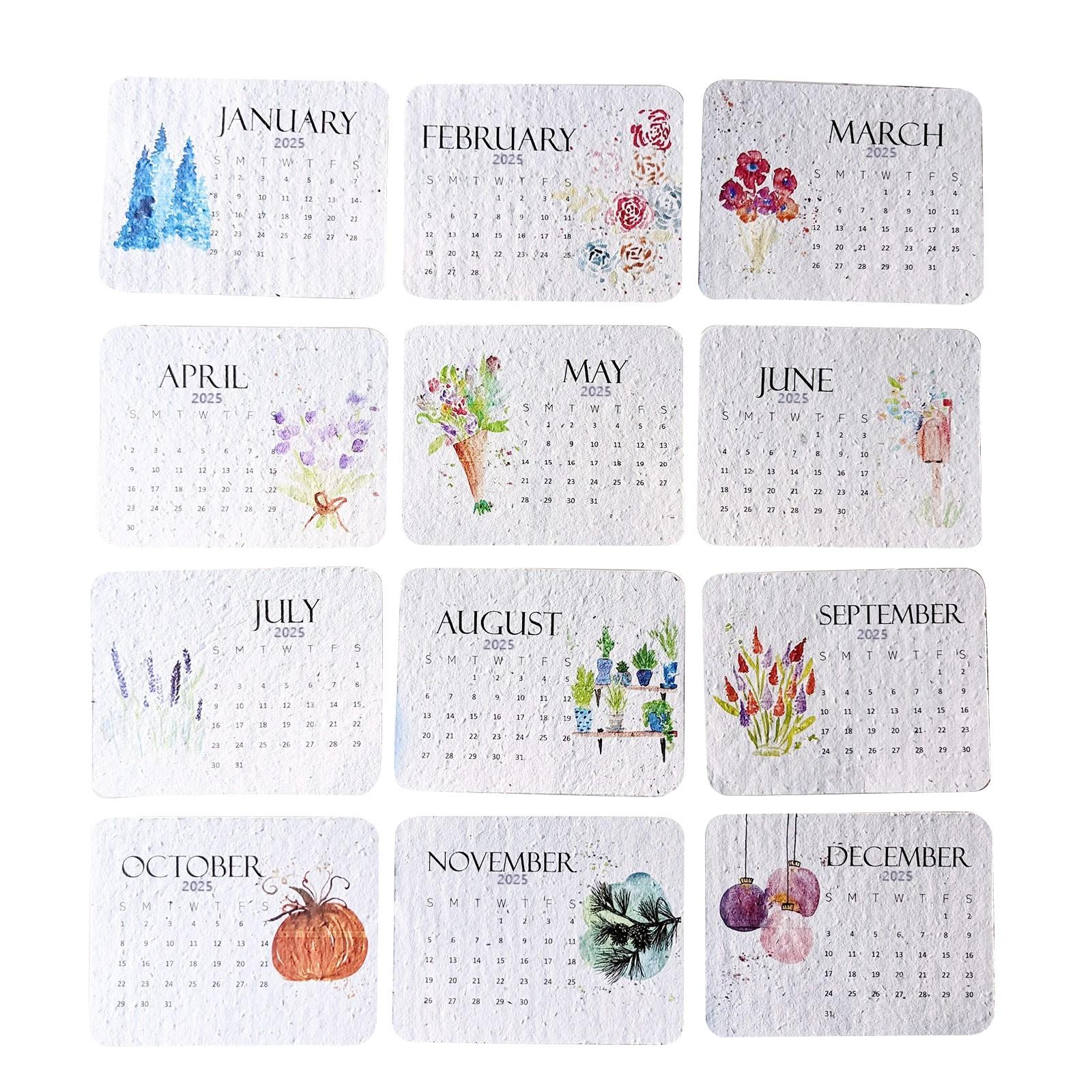 

Календарь Полевой цветок Календарь на Полевой цветок Бумага Семена Бумага Акварель Искусство One Size белый