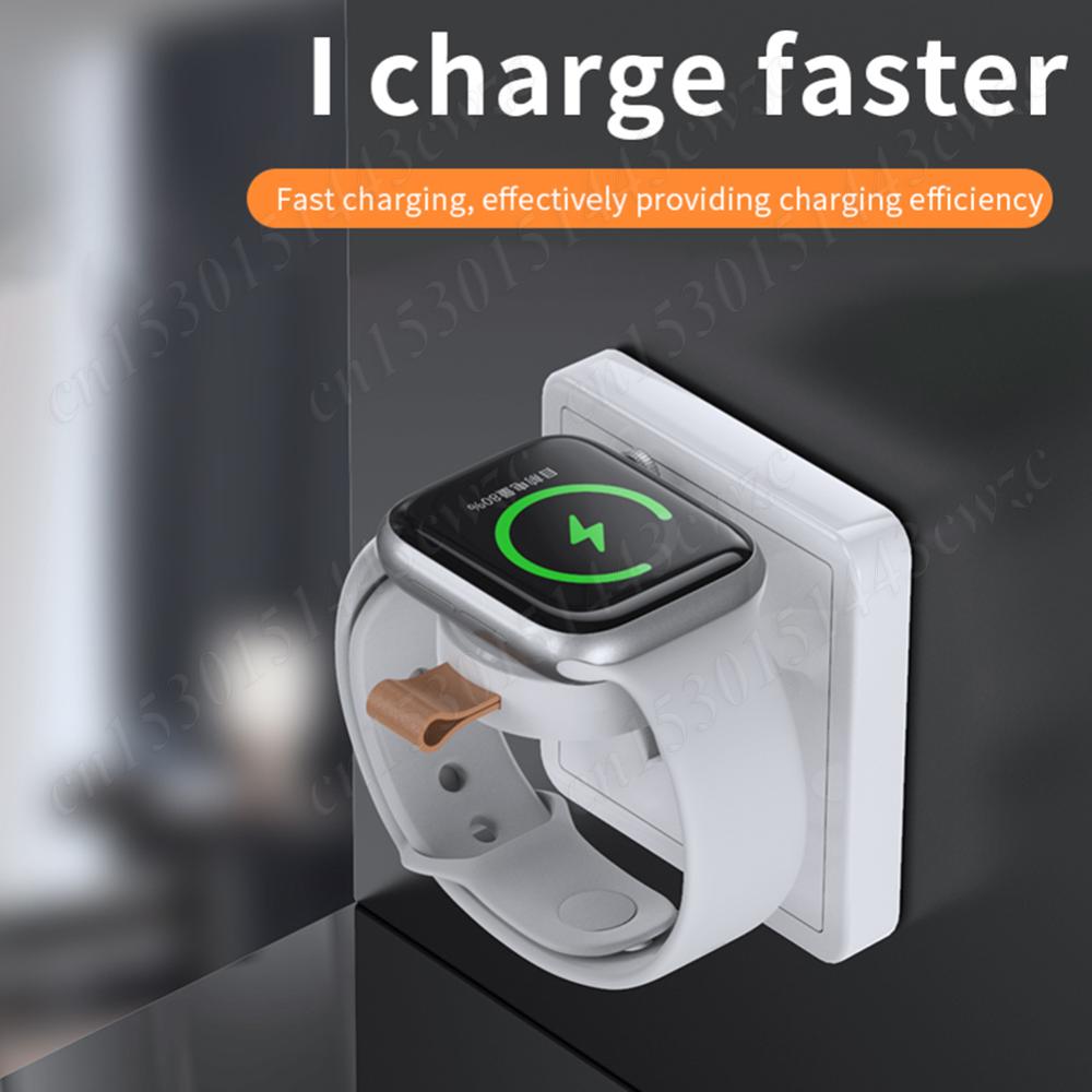 Magnetic Wireless Charger Mini Portable Charger Type C Charging Dock Station Watch Charger for Apple Watch 8 7 6 5 4 SE 3 2 1