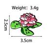 Butterfly & Hedgehog Cartoon Brooch with Fresh Flower Design - Metal Badge for Clothing & Backpacks