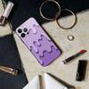 Purple Liquid Dripping Square Matte Silicone Case For Iphone17 Air 16 15 14 13 12 11 Pro Max Plus Matte Basic Cover Case