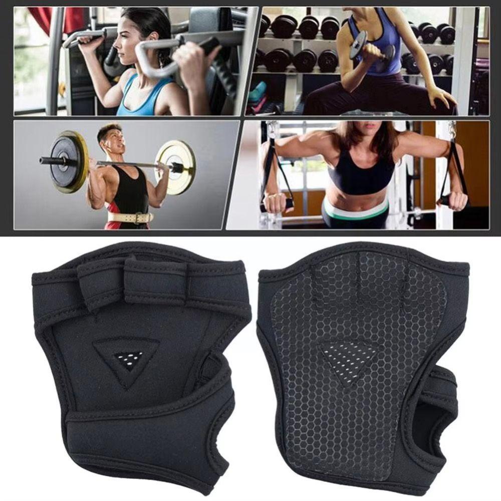 1 Pair Women Palm Protector Gloves Non-slip Weightlifting Hand Protect Pads  Gym/Fitness