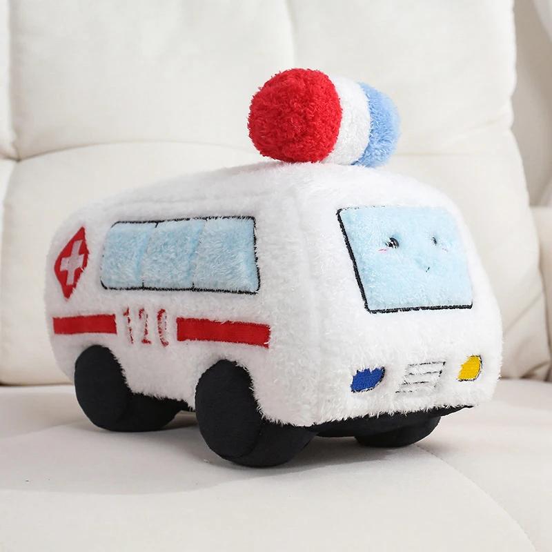 Süßes Cartoon Fahrzeug Plüschtier Weiches Flauschiges Auto Flugzeug Panzer Feuerwehrauto Kuscheltier Transportfahrzeug Kawaii Plüschtier Heimdekoration
