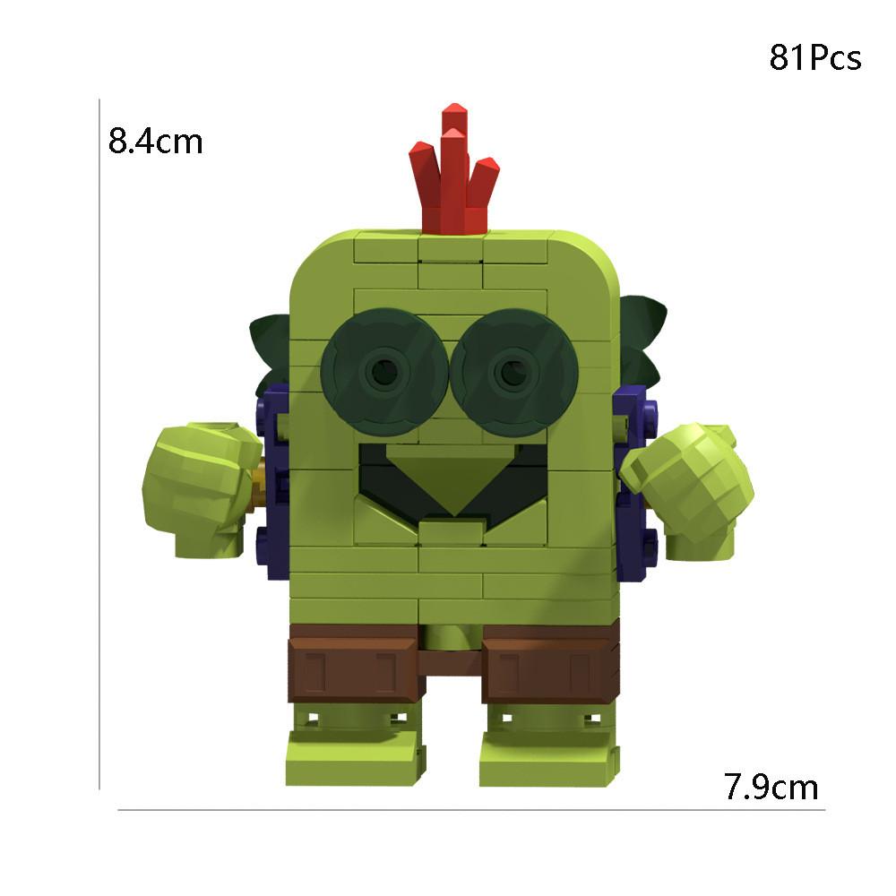 Building Block Set - DIY Assembly Collectible Mini Figures With Interchangeable Parts |Game Character Model Kits For Fans & Adults