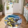 Transformers Round Carpet Suitable for Dining Room Game Room Foyer Kitchen Anti-slip Round Rug Office Home Decor