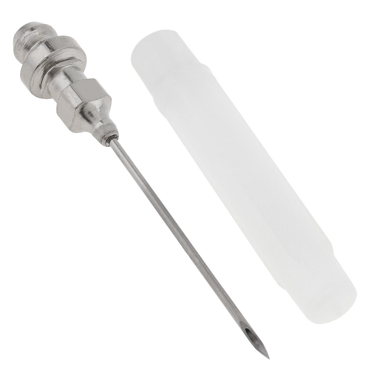 304 Stainless Steel Portable Grease Injector Needle, 18g Refillable Grease Filling Needle for Precision Lubrication