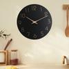 Decorative 10 Inch Wall Clock Minimalist Style Hanging Digital Clock Round Non Ticking Silent Clock Kitchen